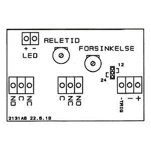 2131/A6 - Tidsrelä med fördröjning 12/24V (10A relä)