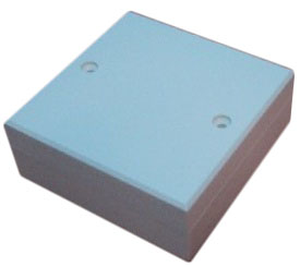 Plastbox, vit, 65x65x25 mm.