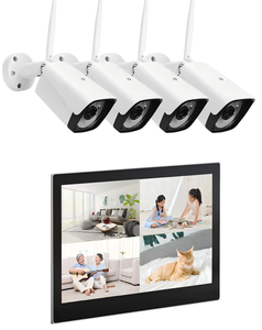 Trådlöst Kamerapaket, 4 kamera 3MP, Touch skärm