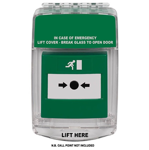 Eurostopper - Skydd till larmknapp (Grön & Röd)