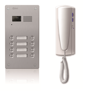 2-Tråds Porttelefonpaket - Bara ljud, 8 knappar/telefoner