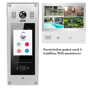 porttelefon-med-tradlosa-wifi-monitorer bildeserie. Bilde 3