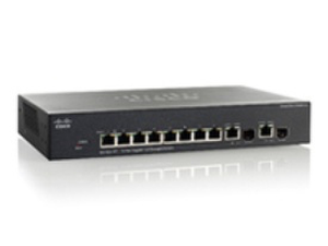 Cisco SB 300 -10/100/1000 - 10 POE PORTAR (2 x 1000MB)