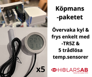Köpmanspaketet, 5 trådlösa sensorer